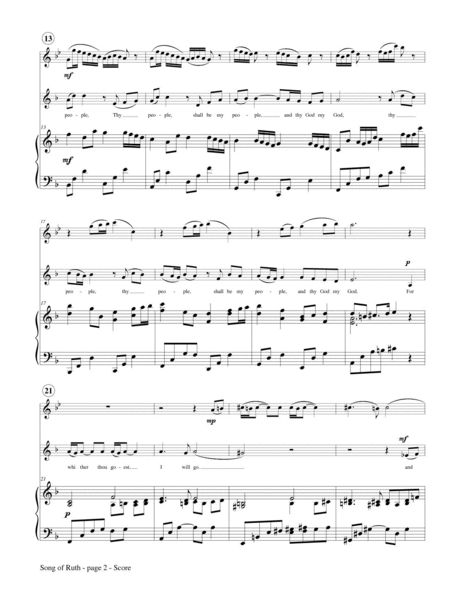 Song of Ruth for Flute, Mezzo-Soprano and Piano