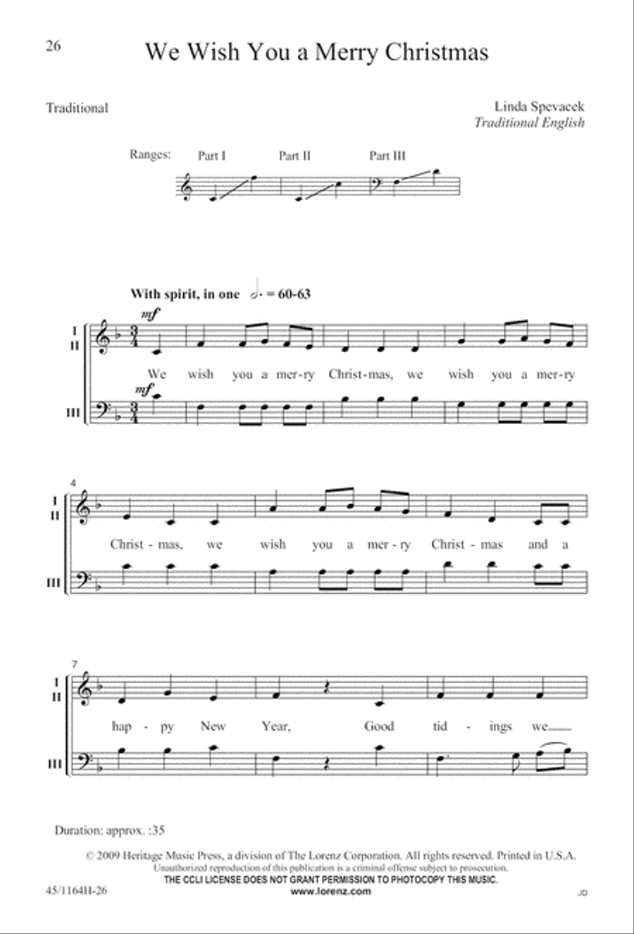 A-Caroling We Go! 3-Part scores gallery preview page 26