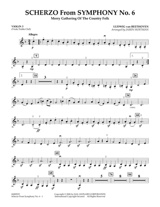 Scherzo (from Symphony No. 6) - Violin 3 (Viola T.C.)