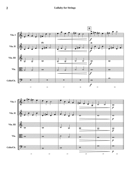 Lullaby for Strings (Renato Goulart) - Score and parts image number null