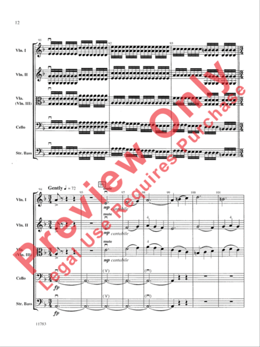 Arlington Sketches String Orchestra scores gallery preview page 13
