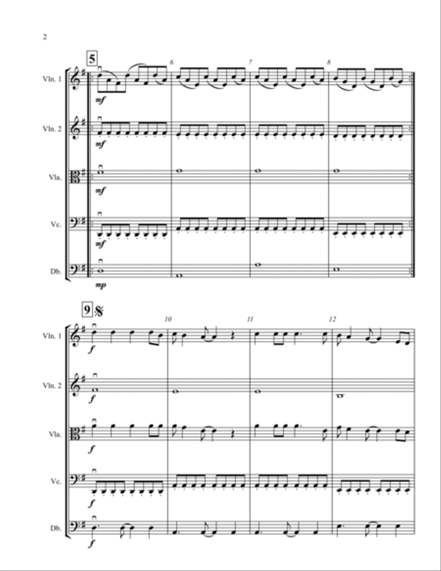 Clocks String Orchestra scores gallery preview page 2