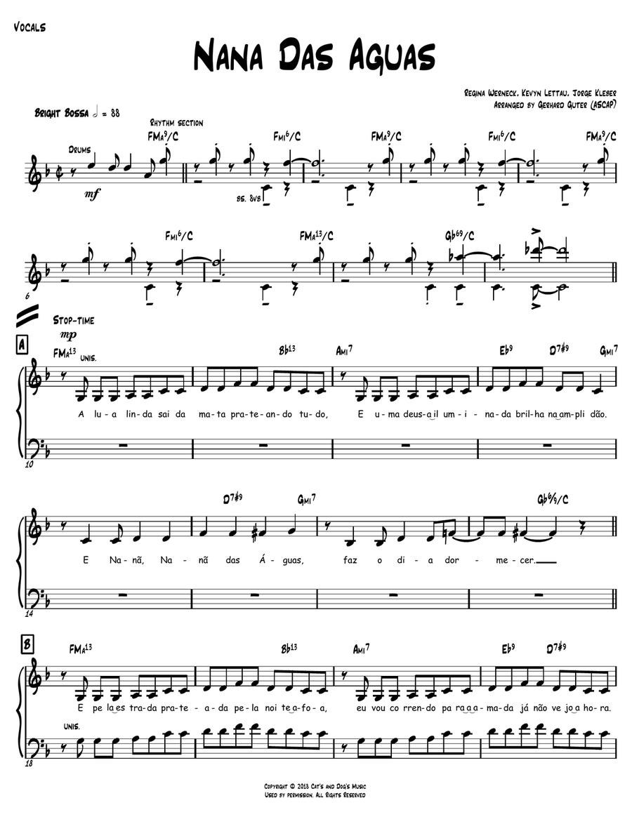 Nana Das Aguas Divisi scores gallery preview page 1