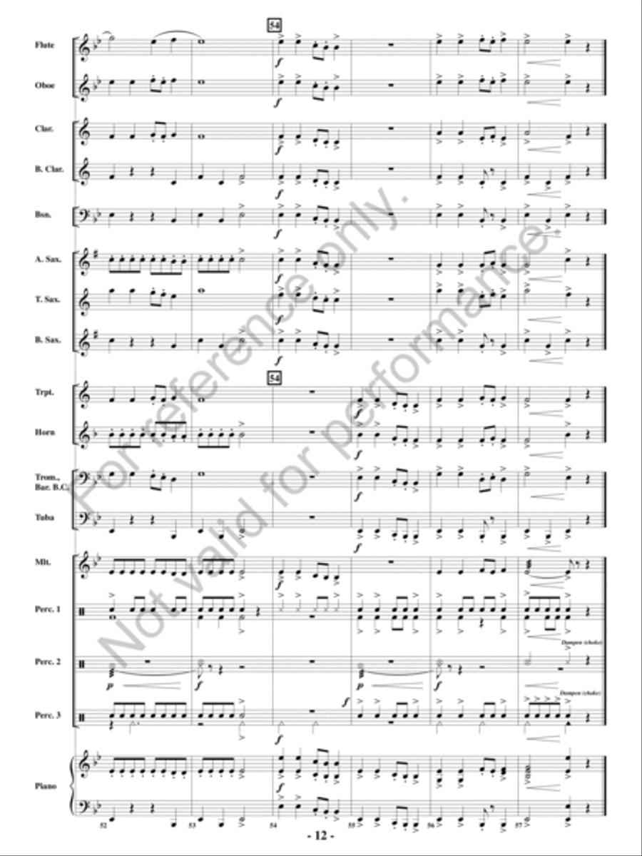 Appalachian Folk Dance Concert Band scores gallery preview page 11