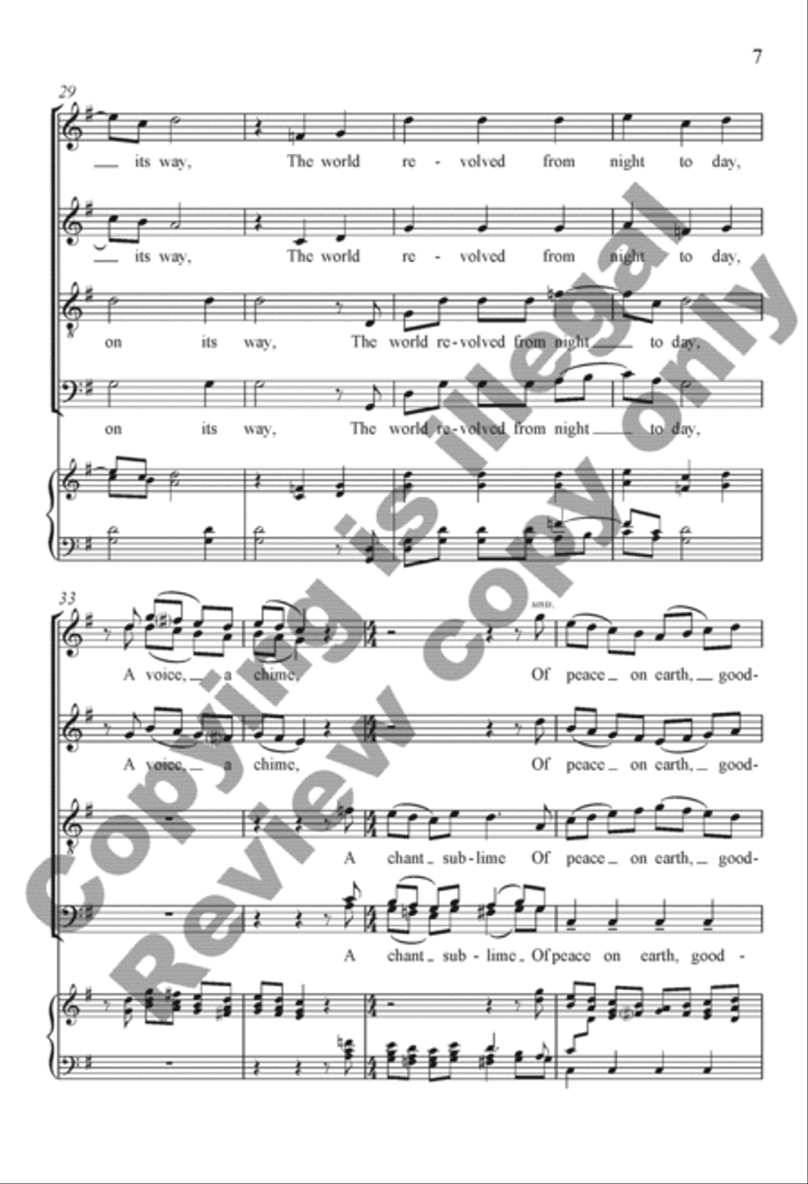 A Soldier's Carol 4-Part scores gallery preview page 7