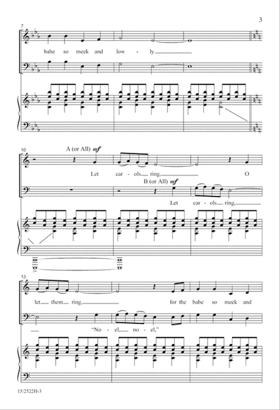 Let Carols Ring 4-Part scores gallery preview page 4