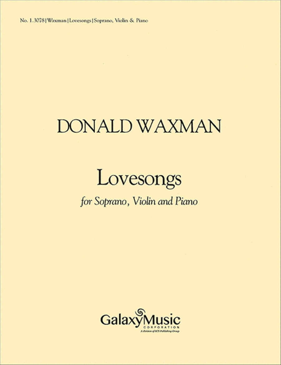 Lovesongs Soprano Voice scores gallery preview page 1