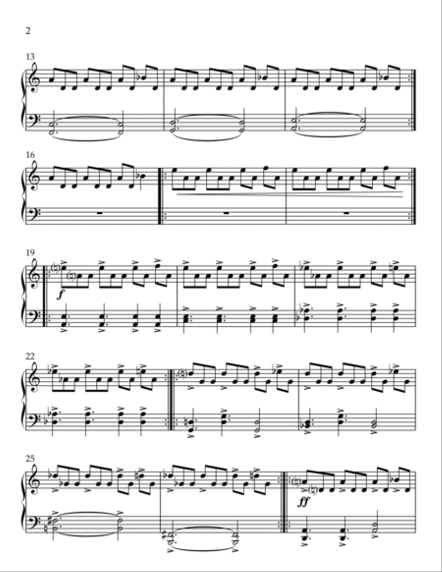 Halloween Theme Easy Piano scores gallery preview page 2