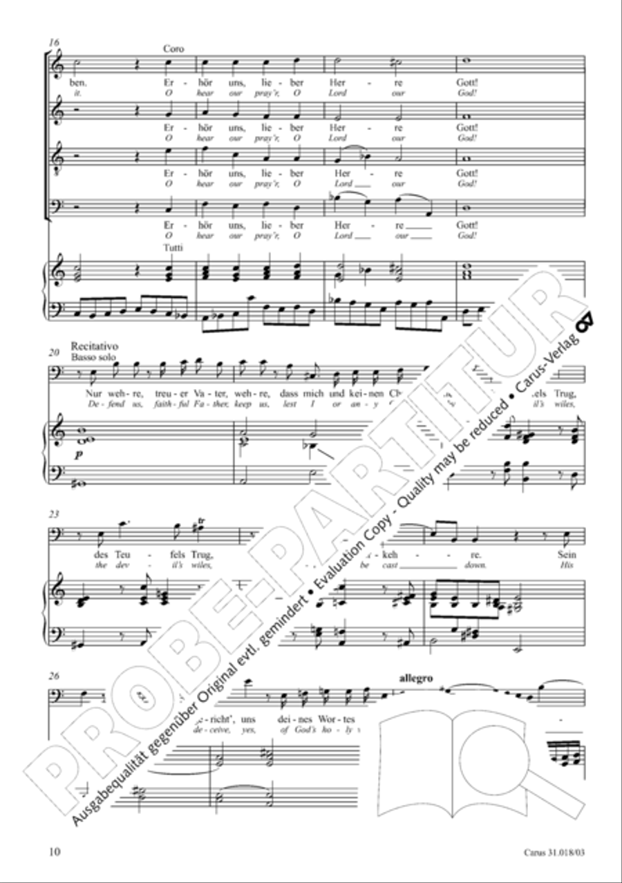 Just as the rain and snow fall from heaven (Gleichwie der Regen und Schnee vom Himmel fallt) STB scores gallery preview page 11