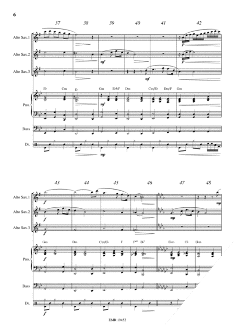 The Last Rose Of Summer Alto Saxophone scores gallery preview page 6