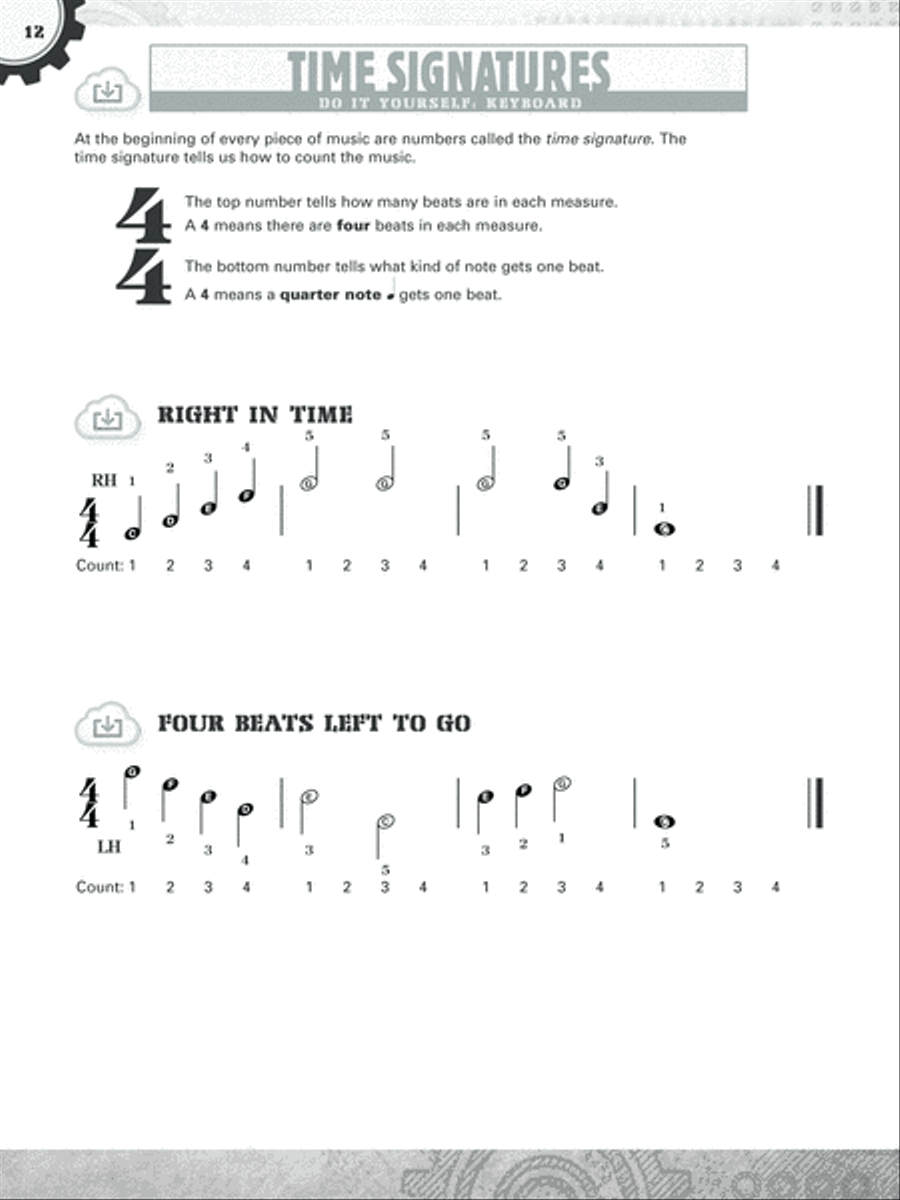 DiY (Do it Yourself) Keyboard Piano Method scores gallery preview page 4