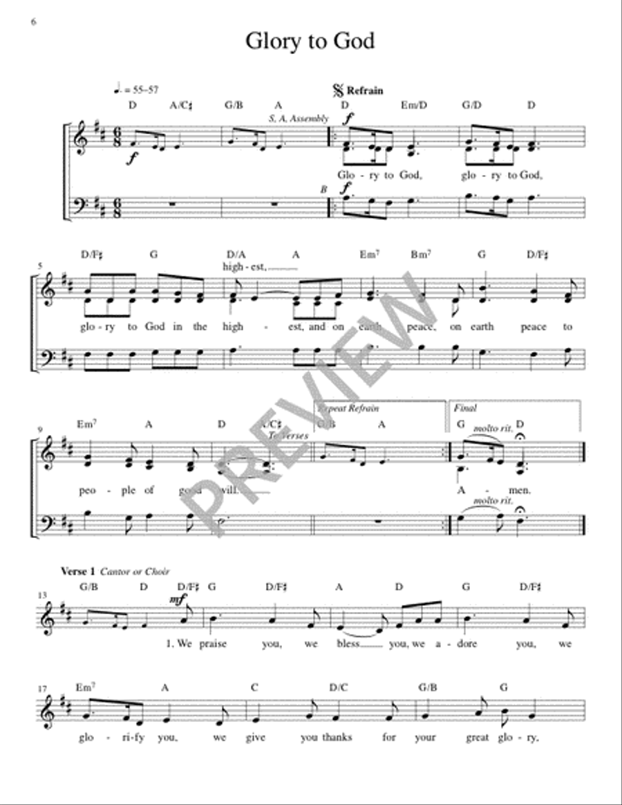Mass of Joy and Peace - Guitar edition Guitar scores gallery preview page 6