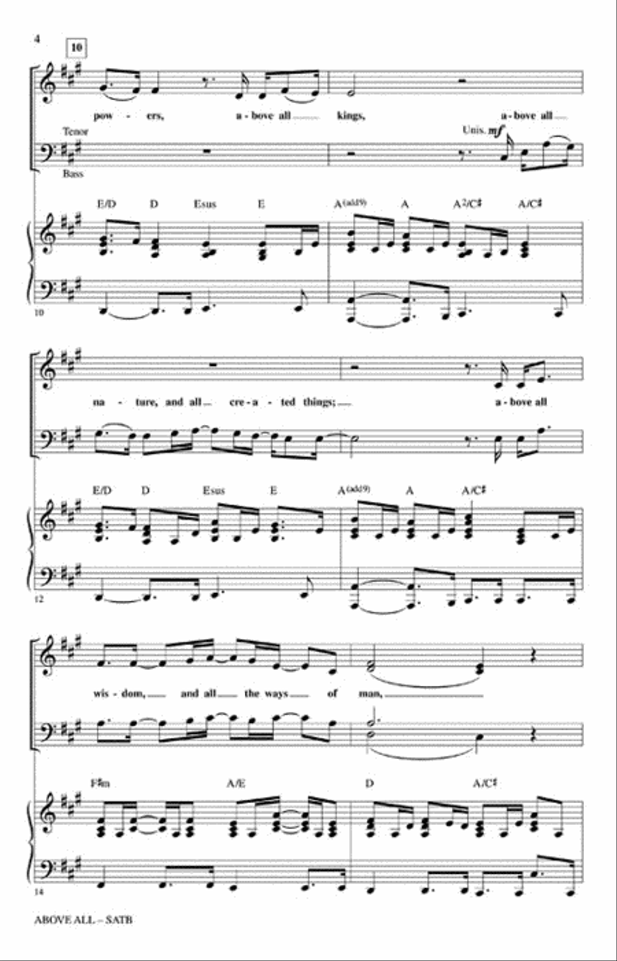 Above All Choir scores gallery preview page 3