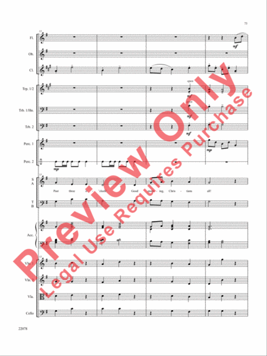 A Christmas Carol (Instrumental Parts) Choir scores gallery preview page 74