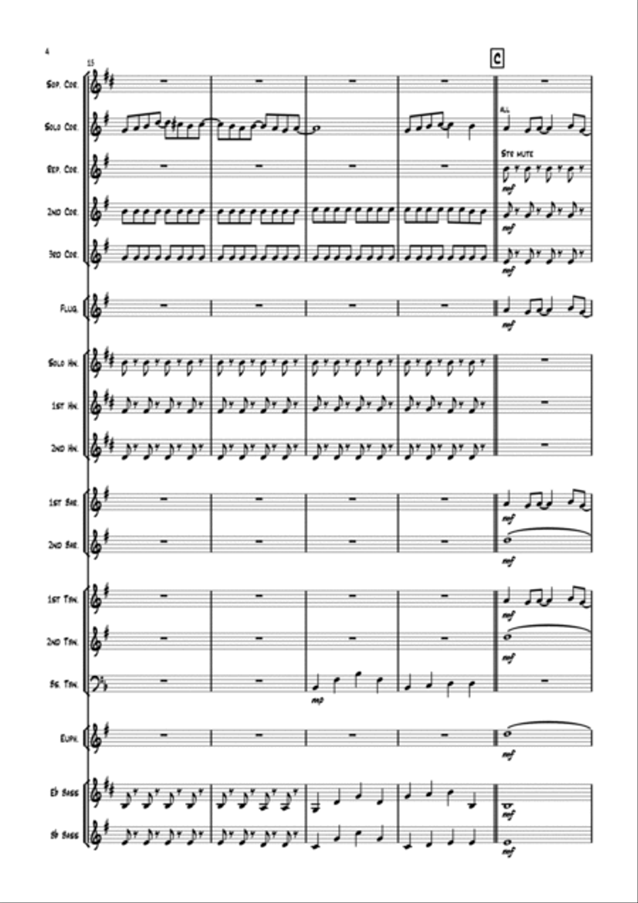 Eleanor Rigby Brass Band scores gallery preview page 4