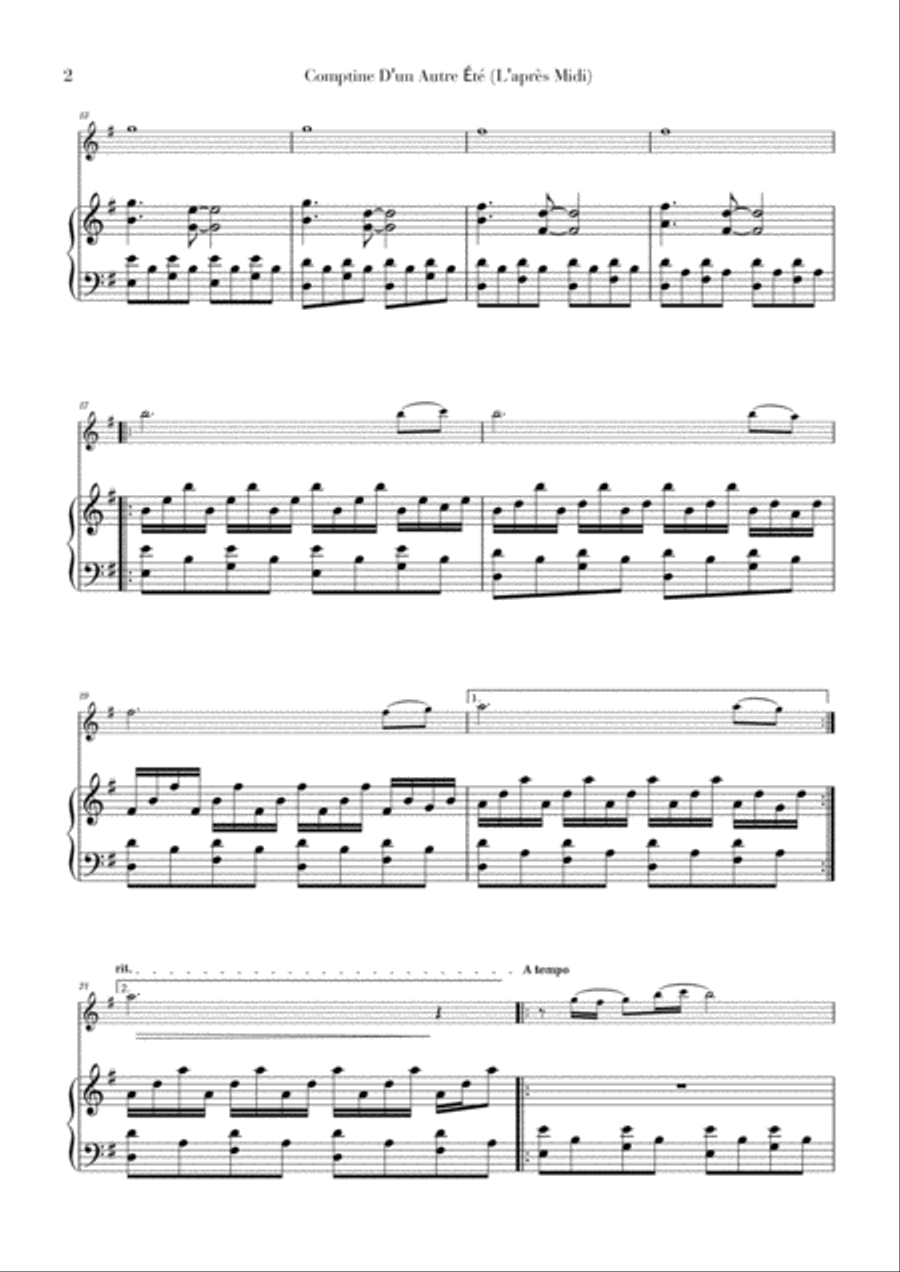 Comptine D'un Autre Été: L'après-midi Comptine D'un Autre Été: L'après-midi String Duet scores gallery preview page 2
