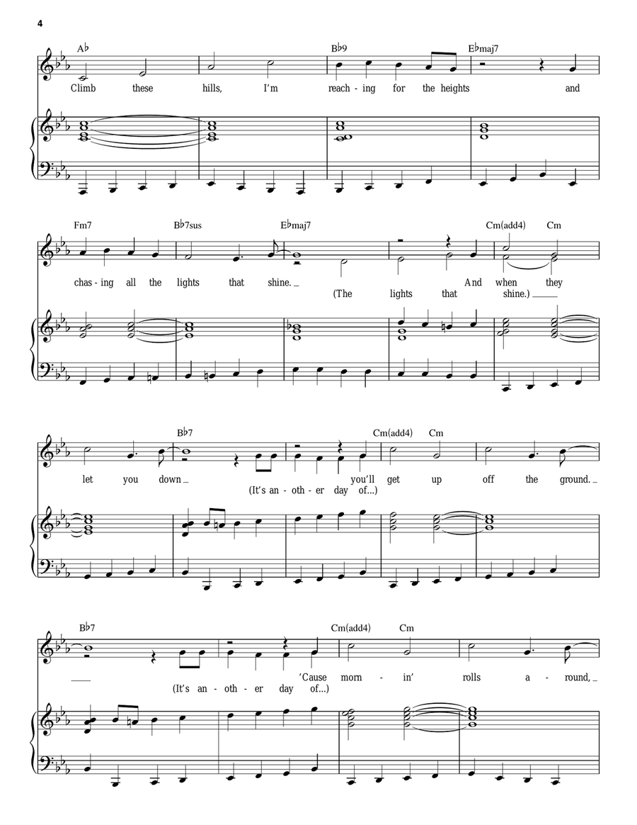 Another Day Of Sun (from La La Land) Voice scores gallery preview page 4