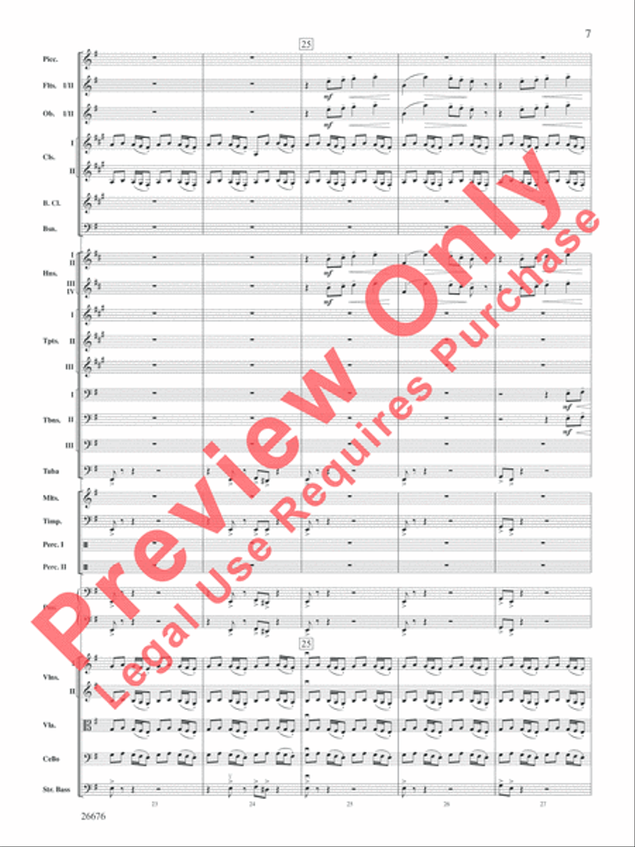 Star Wars Epic -- Part I, Suite from the Full Orchestra scores gallery preview page 36