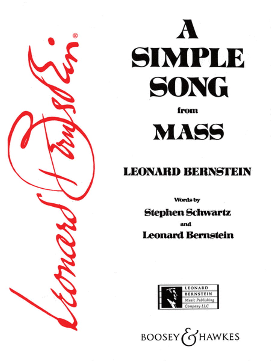 A Simple Song by Leonard Bernstein Medium Voice - Sheet Music