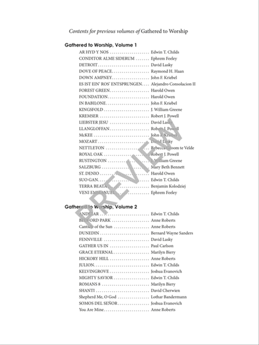 Gathered to Worship - Volume 3 Hymn Anthems scores gallery preview page 5