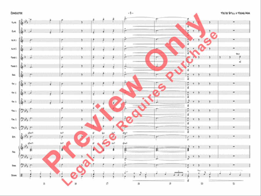 You're Still a Young Man Jazz Ensemble scores gallery preview page 4