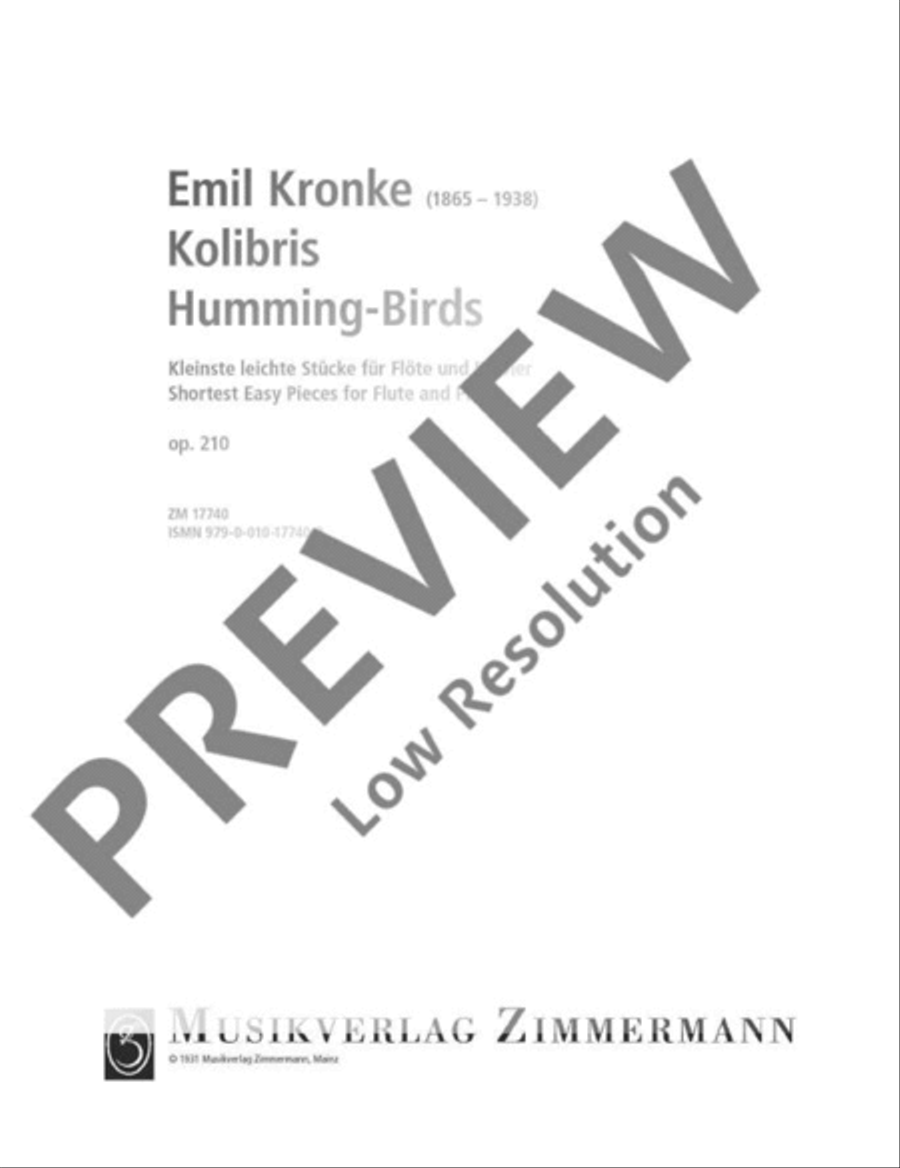 Humming-Birds Flute Solo scores gallery preview page 2