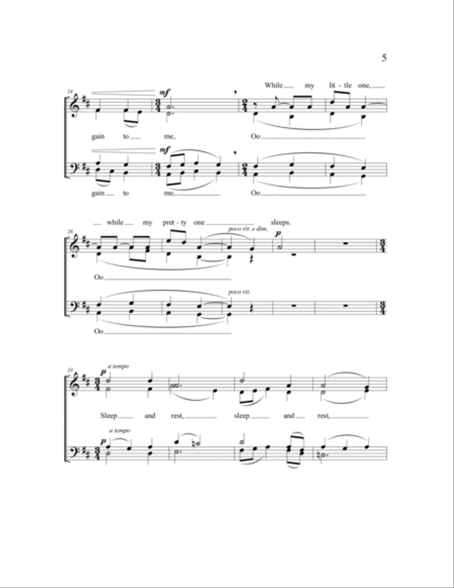 Sweet and Low 4-Part scores gallery preview page 7
