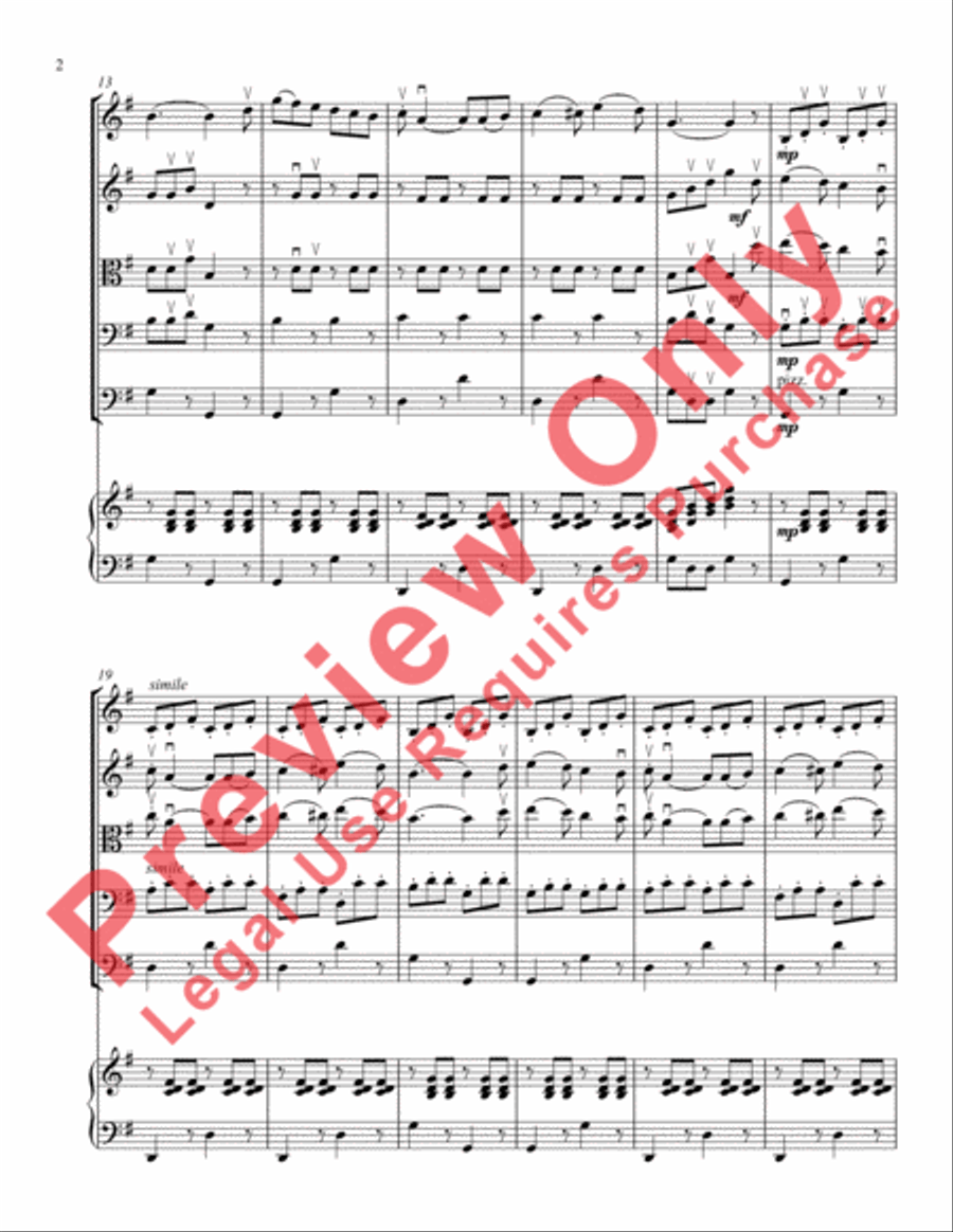 Carnival of Venice Variations String Orchestra scores gallery preview page 5
