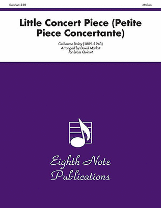 Book cover for Little Concert Piece (Petite Piece Concertante)