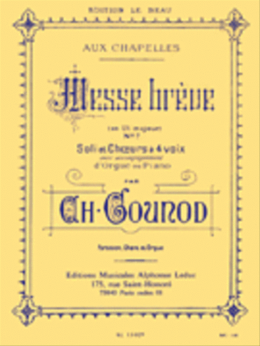 Messe Breve, No. 7 4-Part scores gallery preview page 1