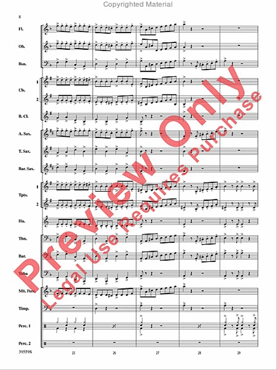 Wizards in Winter Concert Band scores gallery preview page 8