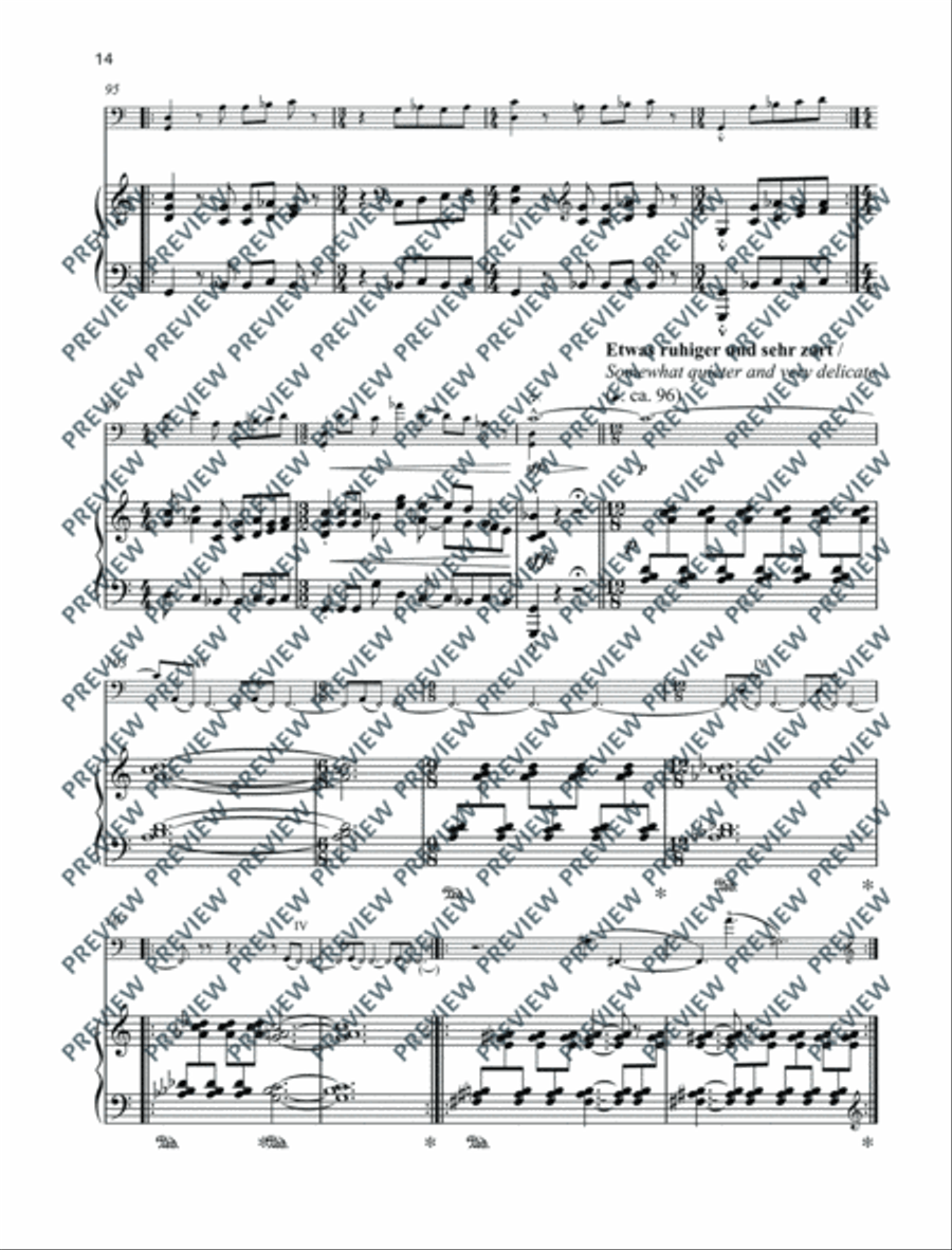 Zwei Studien zu einer Landschaft Piano Accompaniment scores gallery preview page 15
