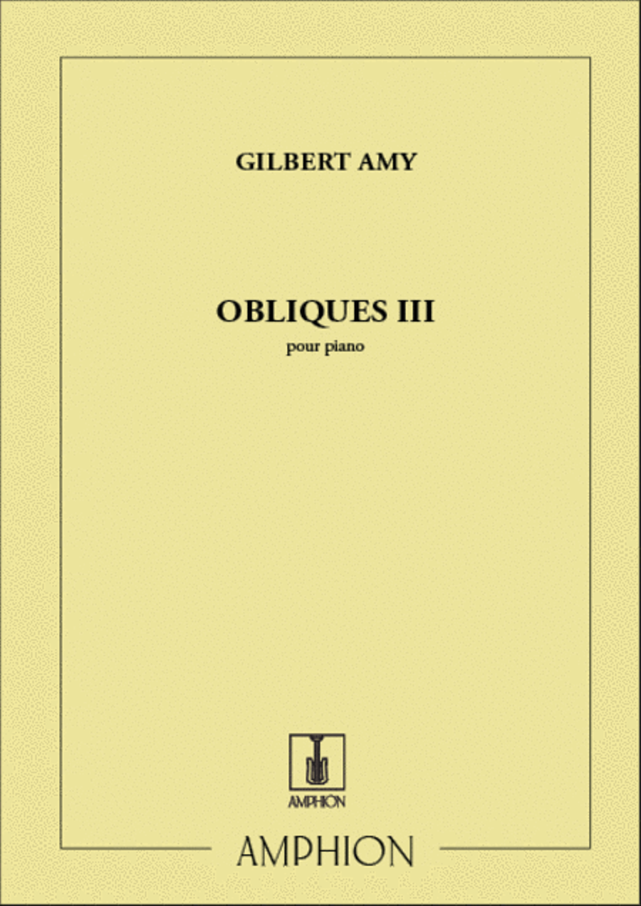 Obliques III Piano Solo scores gallery preview page 1