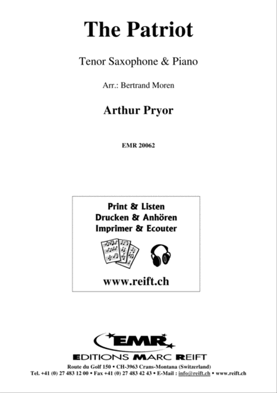 The Patriot Tenor Saxophone scores gallery preview page 2