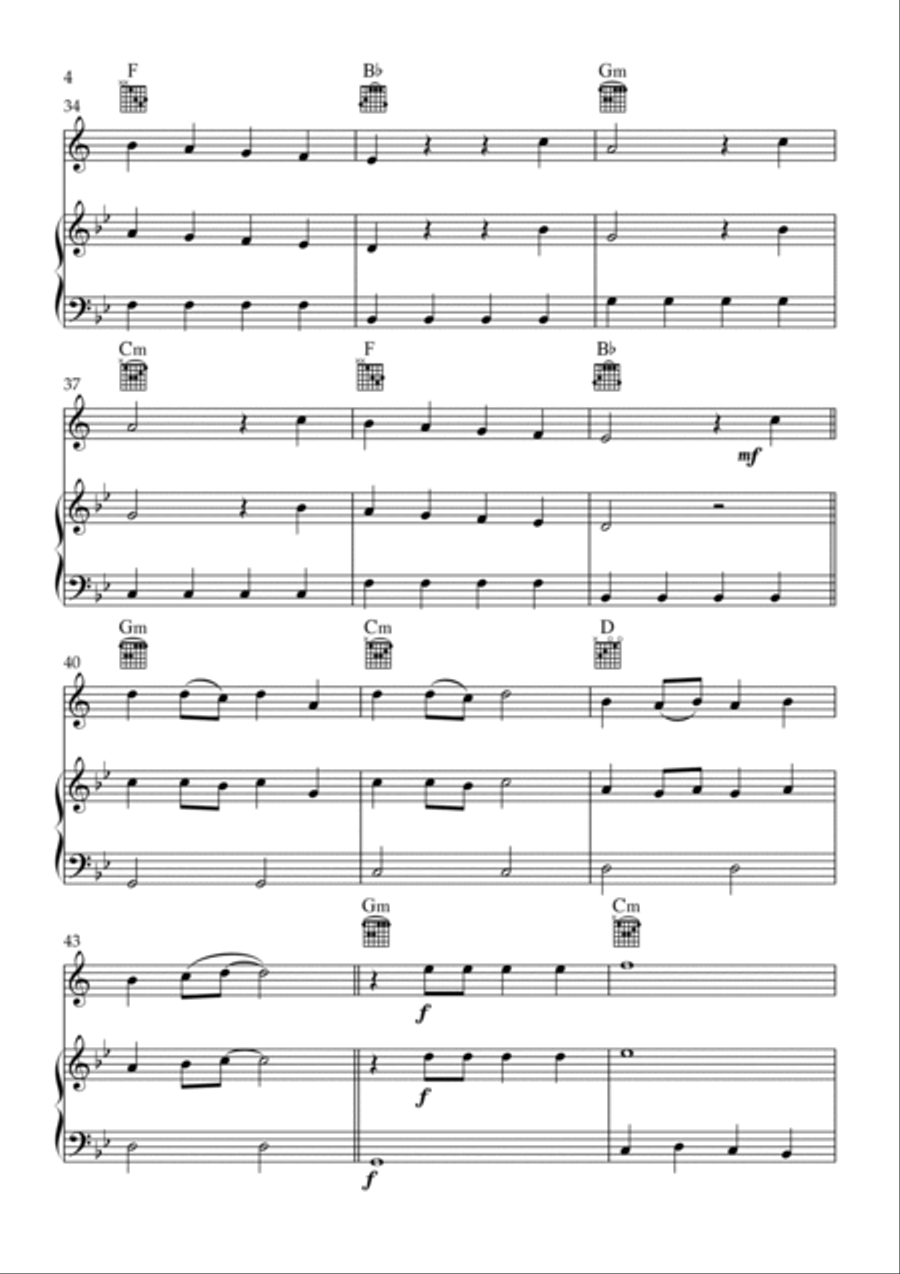 Flowers B-Flat Trumpet scores gallery preview page 4