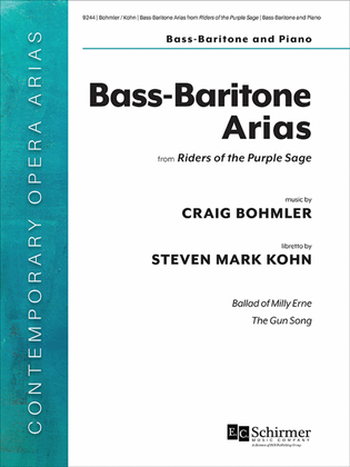 Book cover for Bass-Baritone Arias: from Riders of the Purple Sage