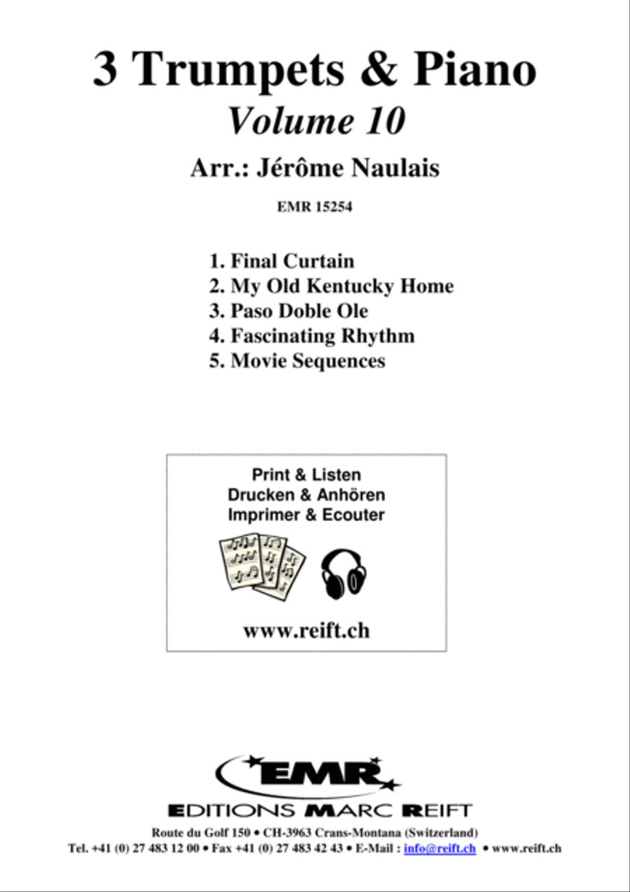3 Trumpets & Piano Vol. 10 Trumpet Trio scores gallery preview page 2