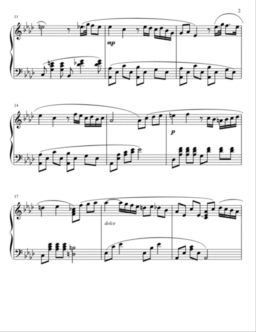 l'Elisir d'Amore Piano Solo scores gallery preview page 2