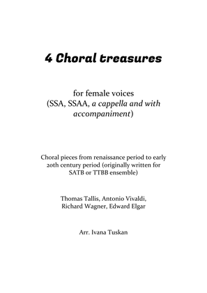 4 Choral Treasures for female voices (SSA, SSAA)