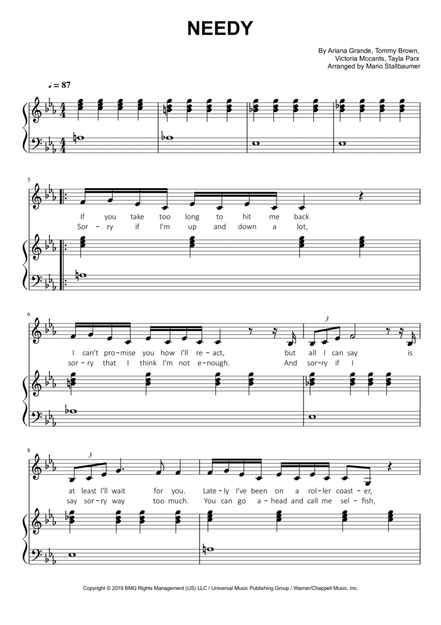Needy Voice scores gallery preview page 1