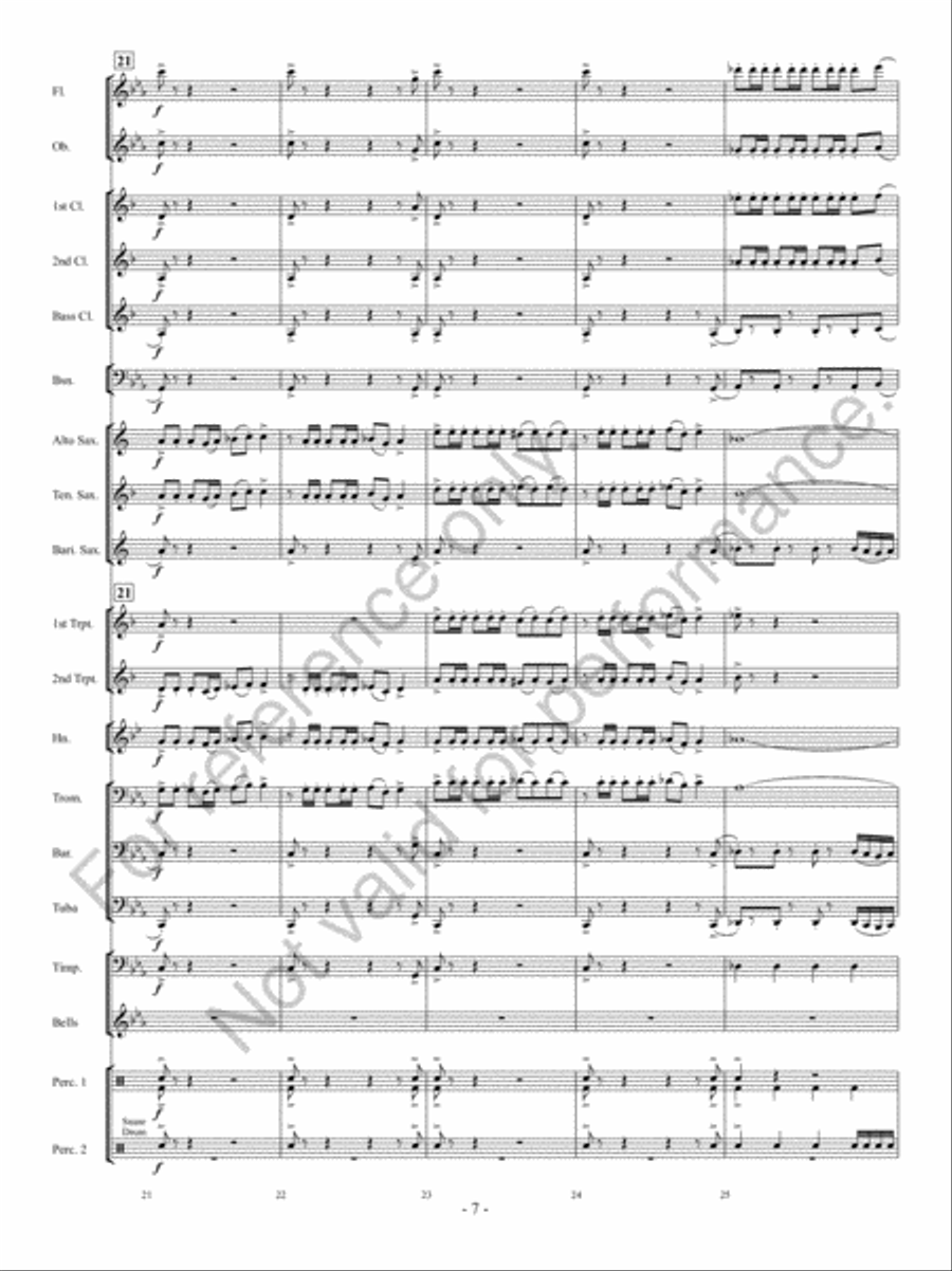 Implacato Concert Band scores gallery preview page 6