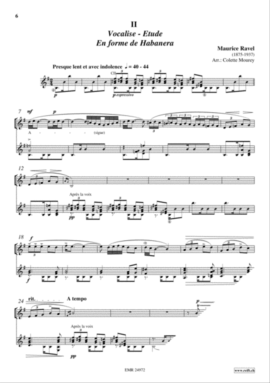 2 Vocalises Guitar scores gallery preview page 4