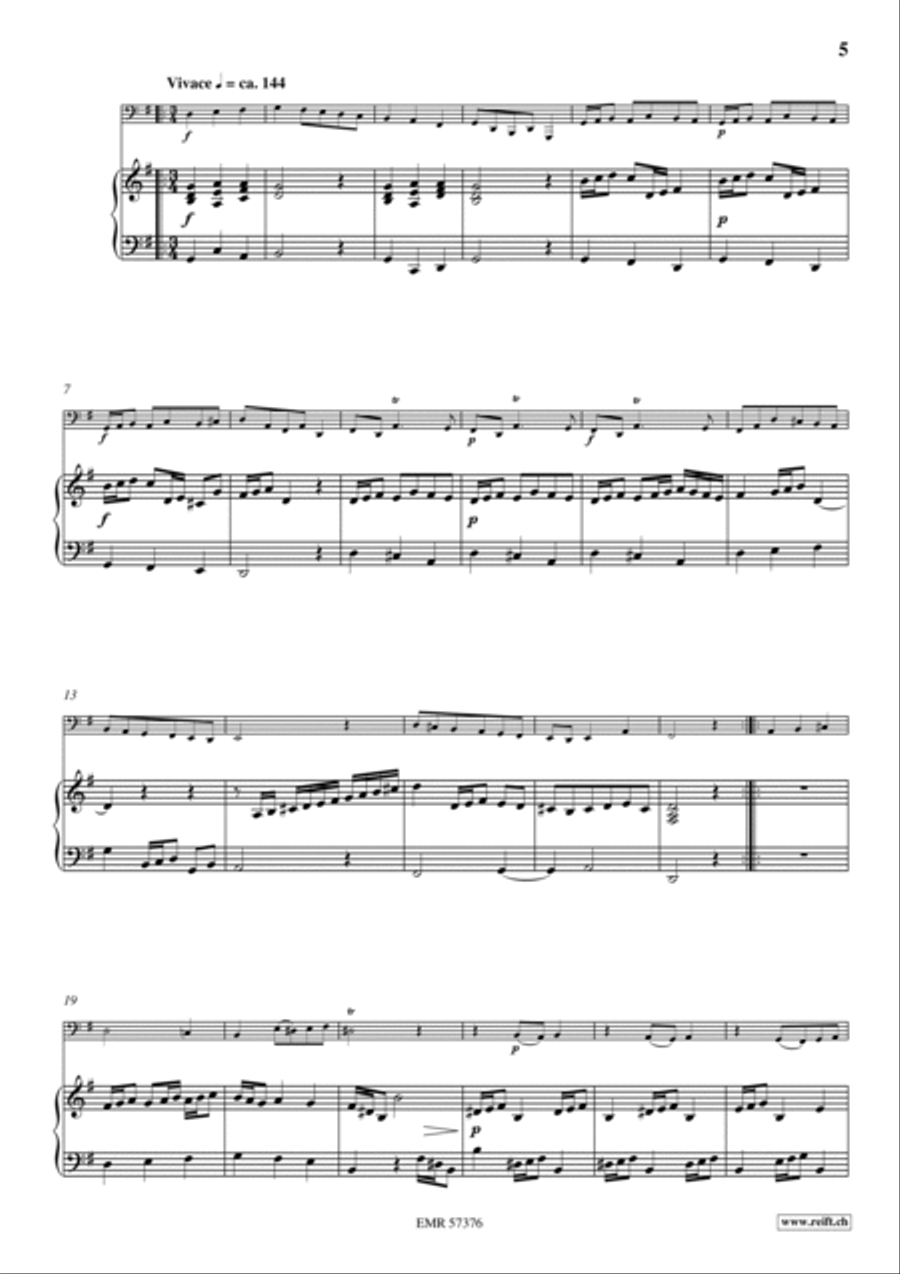 Sonata No. 2 Tuba scores gallery preview page 6