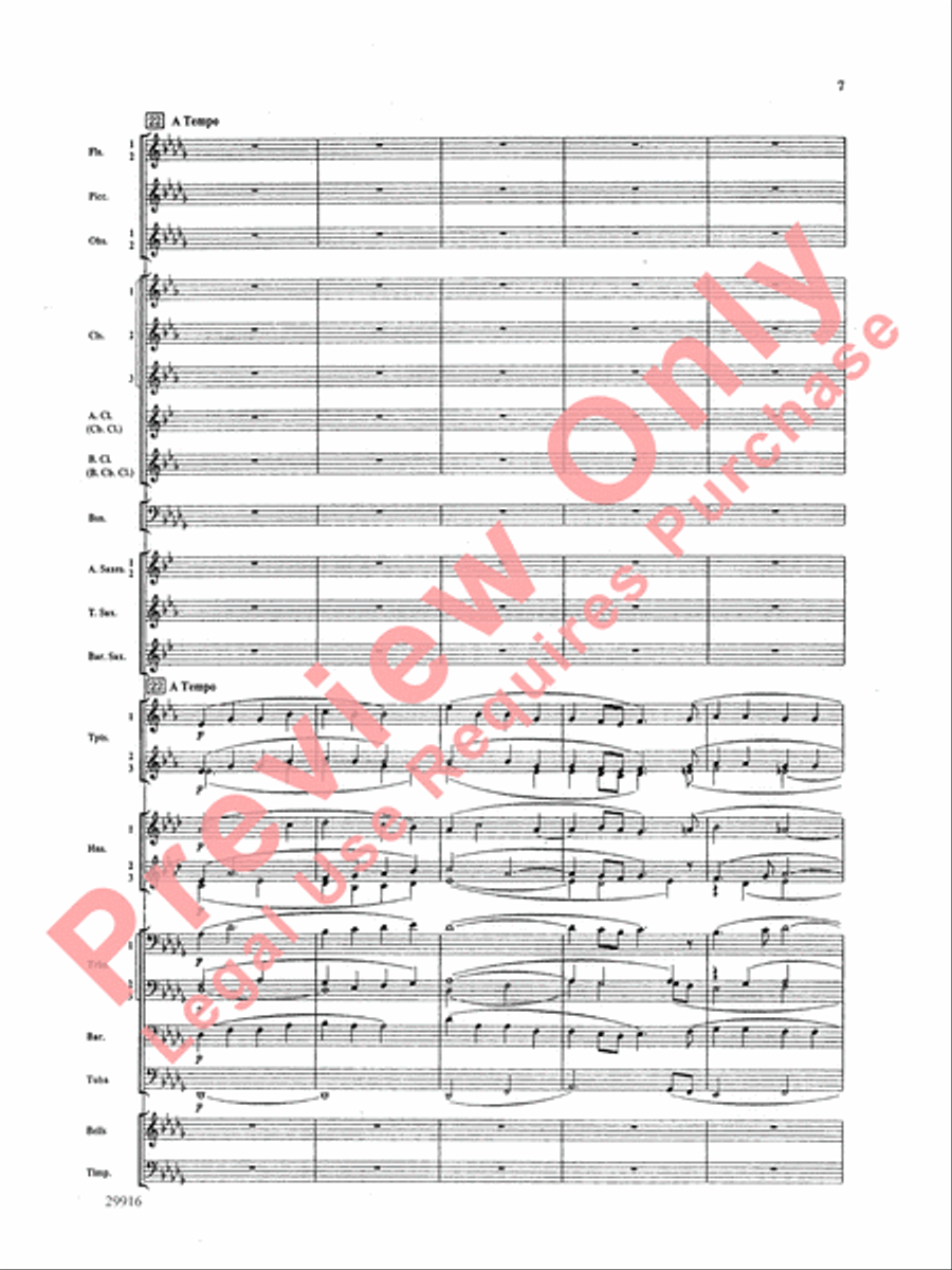 Prologue Prayer and Dream Pantomime (from the opera Hansel and Gretel) Concert Band scores gallery preview page 8