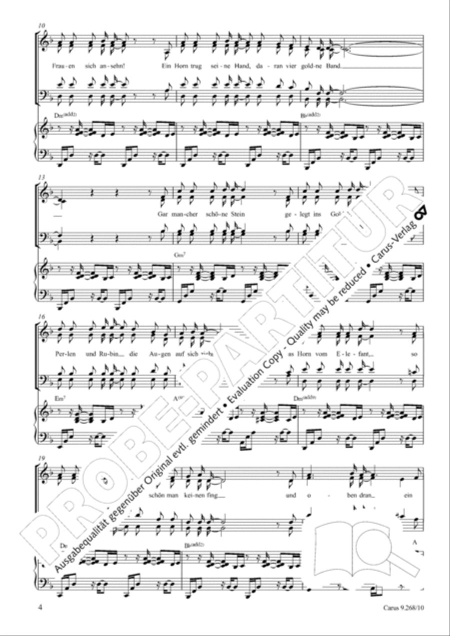 Das Wunderhorn 4-Part scores gallery preview page 4
