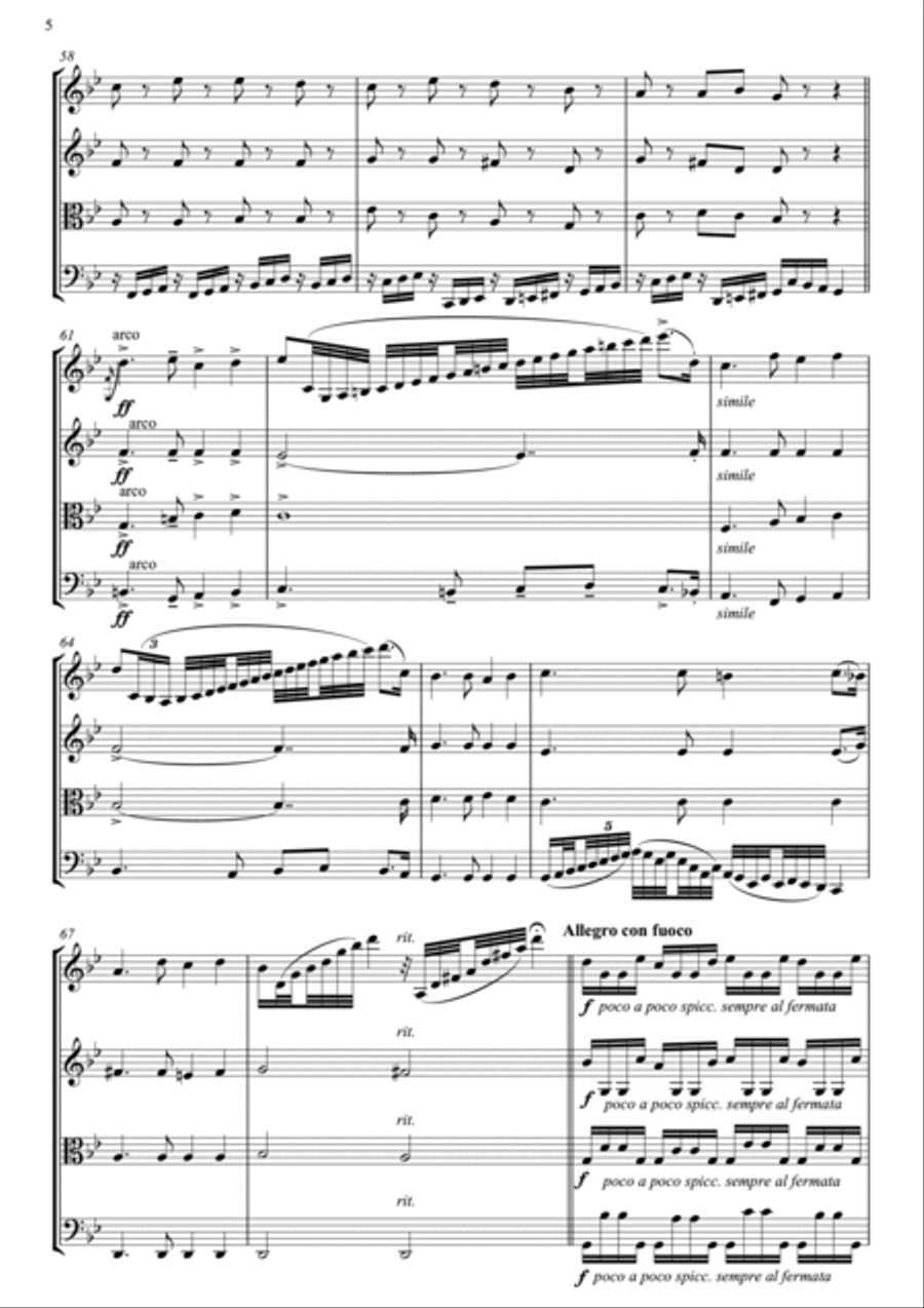 Passacaglia String Quartet scores gallery preview page 6