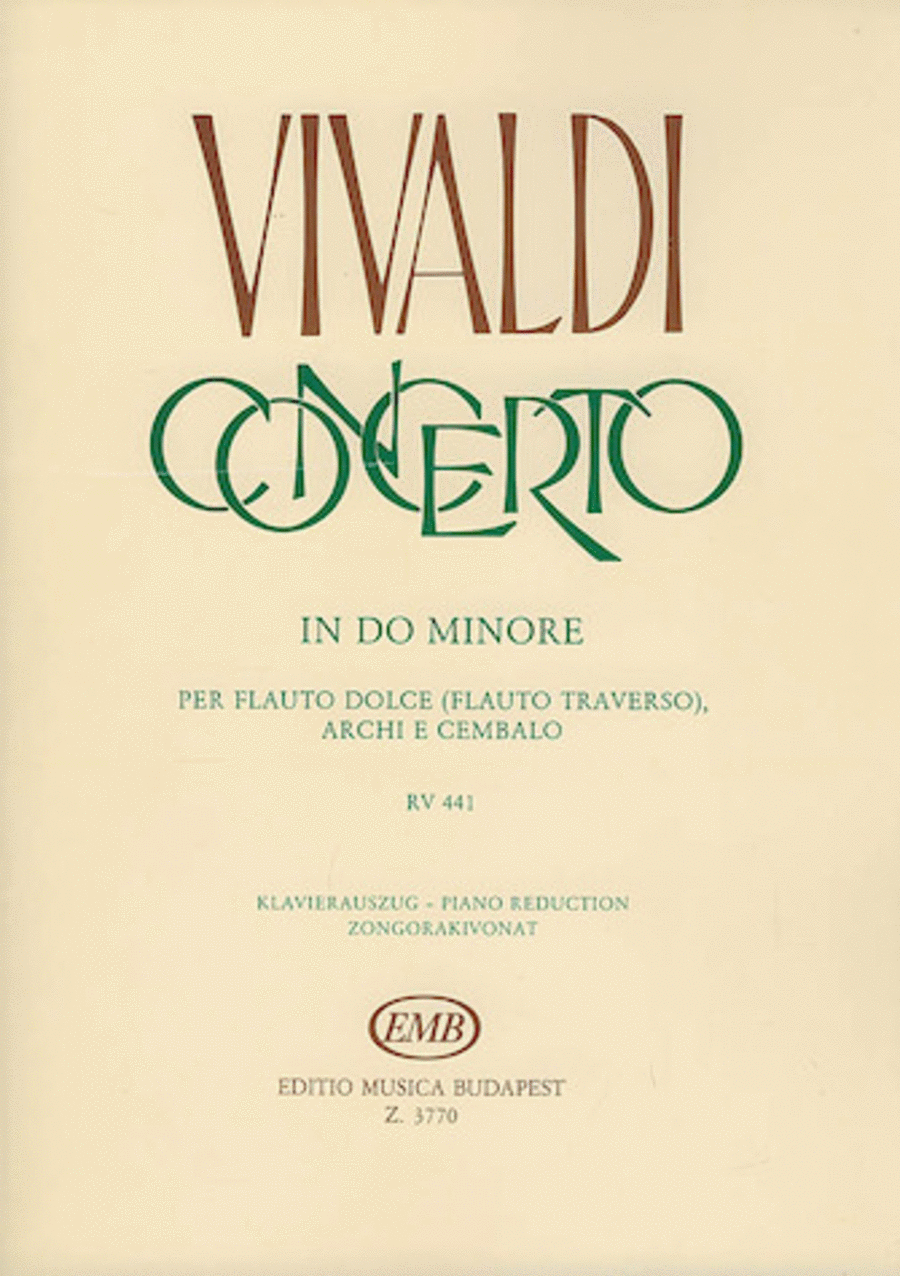 Concerto in C Minor for Flute, Strings and Continuo, RV 441