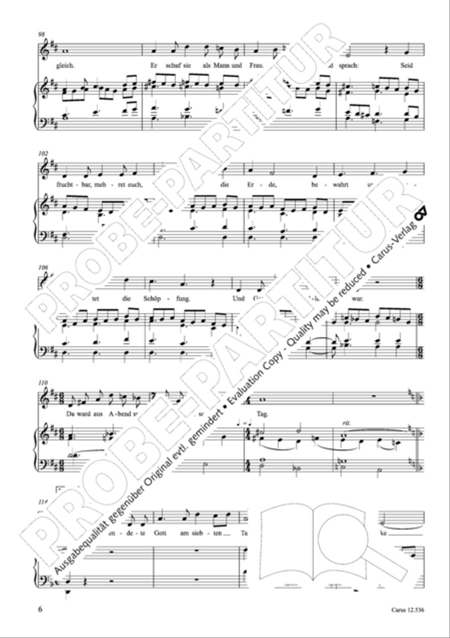 Am Anfang schuf Gott Himmel und Erde Children's Choir scores gallery preview page 7