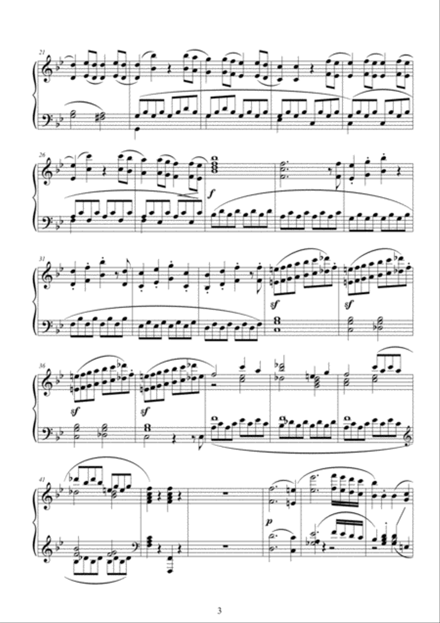 Mozart - Complete Symphony in G minor No.40 K.550 for Piano solo Piano Solo scores gallery preview page 3