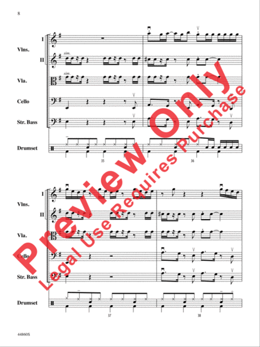 Uptown Funk String Orchestra scores gallery preview page 9